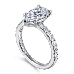 Online Gabriel & Co. Aruba - 14K White Gold Pear Shape Diamond Engagement Ring
