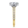 Sale Gabriel & Co. Aruba - 14K White-Yellow Gold Oval Diamond Engagement Ring
