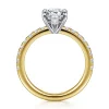 Discount Gabriel & Co. Aruba - 14K White-Yellow Gold Pear Shape Diamond Engagement Ring