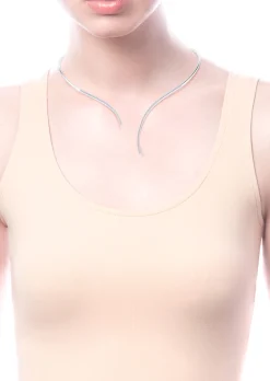Online Gabriel & Co. Asymmetrical 14K White Gold Open Diamond Collar Necklace
