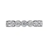 Hot Gabriel & Co. Athens - Vintage Inspired 14K White Gold Bezel Set Diamond Eternity Band - 1 ct