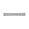 Online Gabriel & Co. Athens - Vintage Inspired 14K White Gold Bezel Set Diamond Eternity Band - 0.45 ct