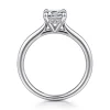 Outlet Gabriel & Co. Aure - 14K White Gold Emerald Cut Solitaire Diamond Engagement Ring