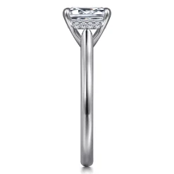 Online Gabriel & Co. Aure - 14K White Gold Emerald Cut Solitaire Diamond Engagement Ring