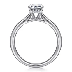 Online Gabriel & Co. Aure - 14K White Gold Emerald Cut Solitaire Diamond Engagement Ring