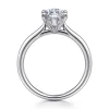 New Gabriel & Co. Aure - 14K White Gold Marquise Shape Solitaire Diamond Engagement Ring