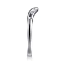 Online Gabriel & Co. Aurivine - 14K White Gold Bezel 7 Stone Diamond Anniversary Band - 0.05 ct