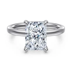 Gabriel & Co. Austria - 14K White Gold Radiant Cut Diamond Engagement Ring