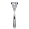 Outlet Gabriel & Co. Avah - 18K White Gold Cushion Cut Diamond Cluster Engagement Ring