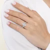 Discount Gabriel & Co. Avah - 14K White Gold Marquise Diamond Cluster Engagement Ring