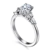 Best Gabriel & Co. Avah - 18K White Gold Pear Shape Diamond Cluster Engagement Ring