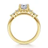 Outlet Gabriel & Co. Avah - 14K Yellow Gold Emerald Cut Diamond Cluster Engagement Ring