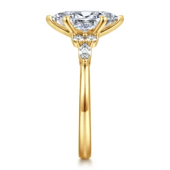 Discount Gabriel & Co. Avah - 18K Yellow Gold Marquise Diamond Cluster Engagement Ring
