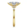 Clearance Gabriel & Co. Avah - 14K Yellow Gold Marquise Diamond Cluster Engagement Ring