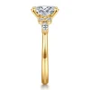 Clearance Gabriel & Co. Avah - 18K Yellow Gold Oval Diamond Cluster Engagement Ring