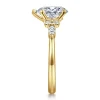 Online Gabriel & Co. Avah - 14K Yellow Gold Pear Shape Diamond Cluster Engagement Ring