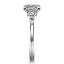 Best Gabriel & Co. Avah - Platinum Princess Cut Diamond Cluster Engagement Ring