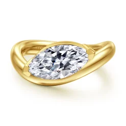 Online Gabriel & Co. Averie - 14K Yellow Gold Bypass Marquise Shape Diamond Engagement Ring