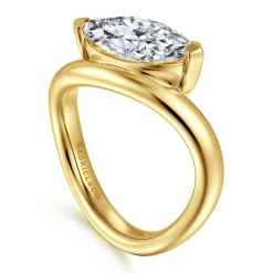 Online Gabriel & Co. Averie - 14K Yellow Gold Bypass Marquise Shape Diamond Engagement Ring