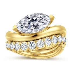 Online Gabriel & Co. Averie - 14K Yellow Gold Bypass Marquise Shape Diamond Engagement Ring