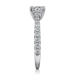 Best Gabriel & Co. Avery - 14K White Gold Round Diamond Engagement Ring