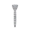 Discount Gabriel & Co. Avery - 14K White Gold Round Diamond Engagement Ring
