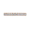 Clearance Gabriel & Co. Avignon - 14K Rose Gold French Pave Set Diamond Eternity Band - 1 ct