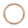 Gabriel & Co. Avignon - 14K Rose Gold French Pave Set Diamond Eternity Band - 0.5 ct
