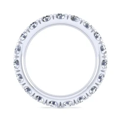 Sale Gabriel & Co. Avignon - 14k White Gold Diamond Eternity Band - 2.5 ct