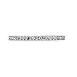 Hot Gabriel & Co. Avignon - 14K White Gold French Pave Set Diamond Eternity Band - 0.25 ct