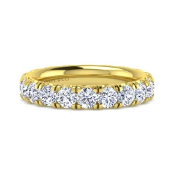 Discount Gabriel & Co. Avignon - 14K Yellow Gold Diamond Eternity Band - 2.5 ct