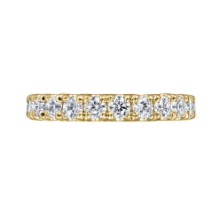 Online Gabriel & Co. Avignon - 14K Yellow Gold French Pave Set Diamond Eternity Band - 1.95 ct