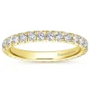 Hot Gabriel & Co. Avignon - 14K Yellow Gold French Pave Set Diamond Eternity Band - 1 ct