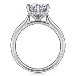 Gabriel & Co. Aviva - 14K White Gold 6 Prong Round Solitaire Diamond Engagement Ring