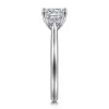 Outlet Gabriel & Co. Azucena - 14K White Gold Cushion Cut Solitaire Diamond Engagement Ring