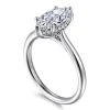 Gabriel & Co. Azucena - 18K White Gold Marquise Shape Solitaire Diamond Engagement Ring