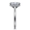 Hot Gabriel & Co. Azucena - 14K White Gold Oval Solitaire Diamond Engagement Ring