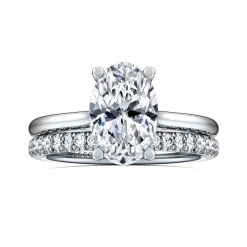 Online Gabriel & Co. Azucena - 14K White Gold Oval Solitaire Diamond Engagement Ring