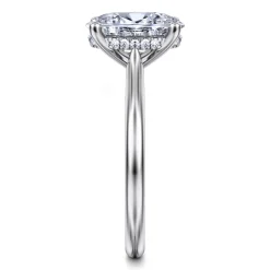 Online Gabriel & Co. Azucena - 14K White Gold Oval Solitaire Diamond Engagement Ring