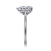 Gabriel & Co. Azucena - 14K White Gold Pear Shape Solitaire Diamond Engagement Ring