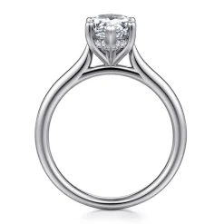 Gabriel & Co. Azucena - 14K White Gold Pear Shape Solitaire Diamond Engagement Ring