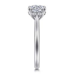 Hot Gabriel & Co. Azucena - 14K White Gold Round Solitaire Diamond Engagement Ring