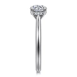 Clearance Gabriel & Co. Azucena - 14K White Gold Round Solitaire Diamond Engagement Ring