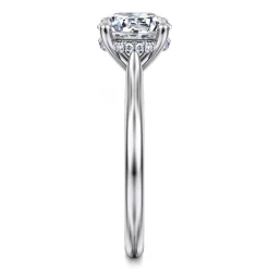 Hot Gabriel & Co. Azucena - 14K White Gold Round Solitaire Diamond Engagement Ring