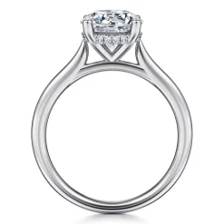 Hot Gabriel & Co. Azucena - 14K White Gold Round Solitaire Diamond Engagement Ring