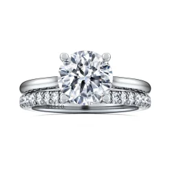 Hot Gabriel & Co. Azucena - 14K White Gold Round Solitaire Diamond Engagement Ring