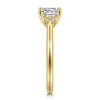 Discount Gabriel & Co. Azucena - 14K Yellow Gold Cushion Cut Solitaire Diamond Engagement Ring