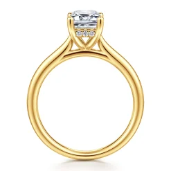 Outlet Gabriel & Co. Azucena - 18K Yellow Gold Emerald Cut Solitaire Diamond Engagement Ring