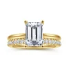 Discount Gabriel & Co. Azucena - 14K Yellow Gold Emerald Cut Solitaire Diamond Engagement Ring