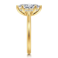 Clearance Gabriel & Co. Azucena - 18K Yellow Gold Marquise Shape Solitaire Diamond Engagement Ring